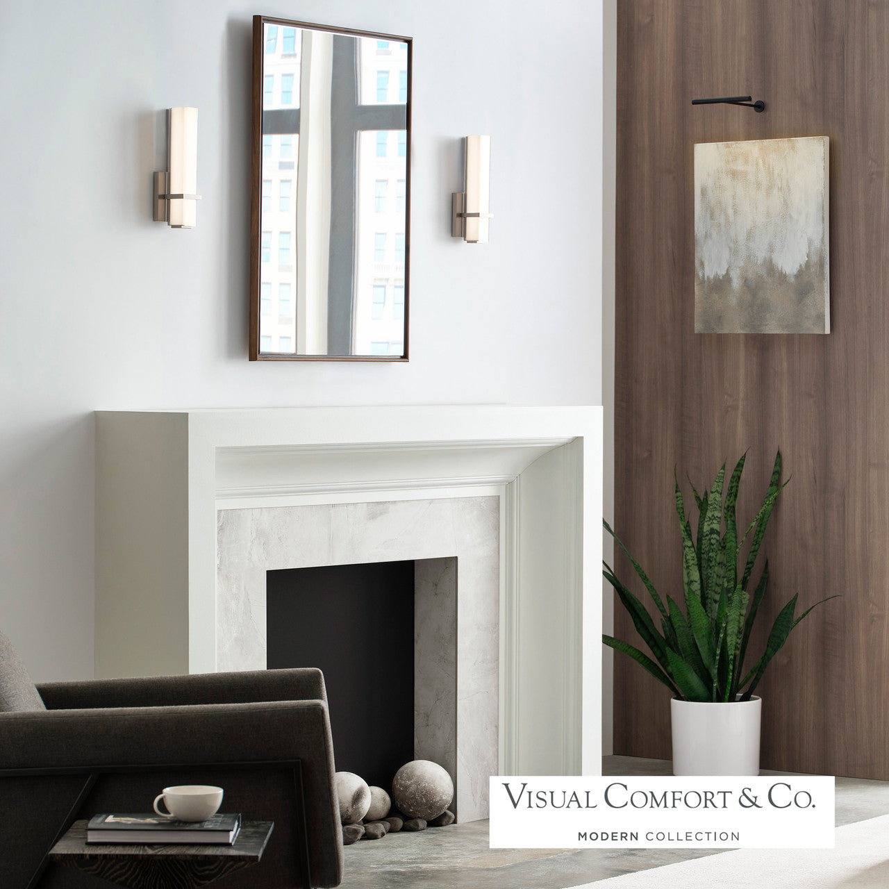 Visual Comfort Modern Milan Bath Vanity Dark Bronze
