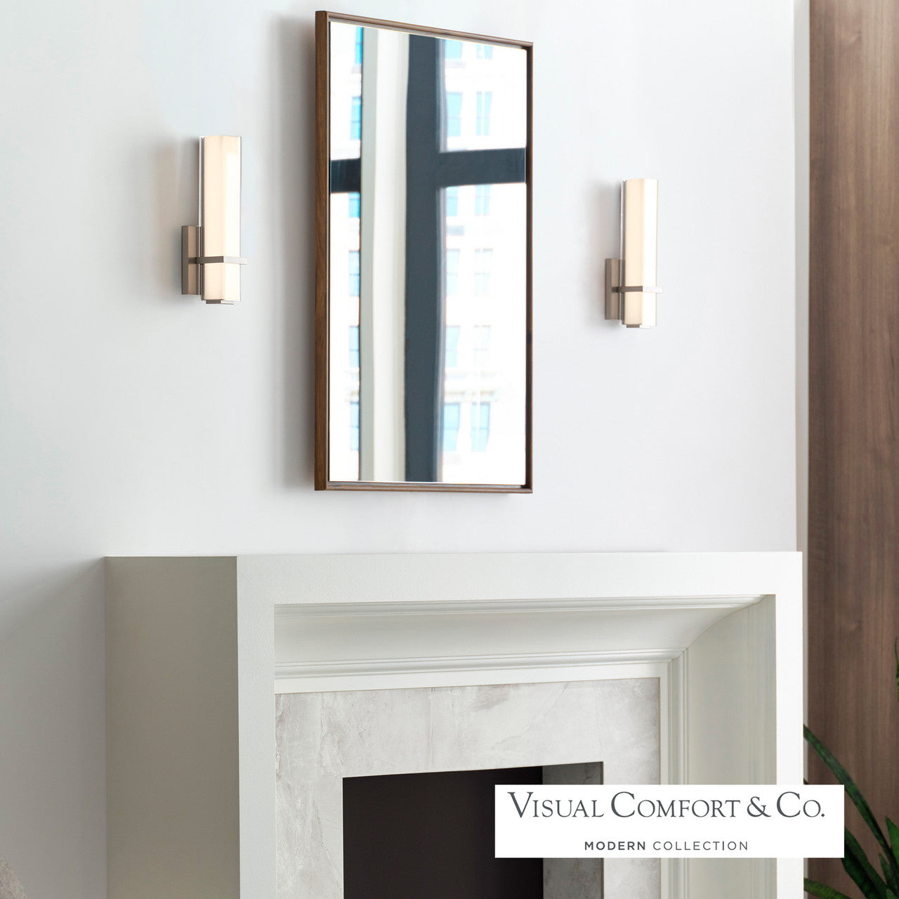 Milan Bath Vanity, 1-Light, LED, Satin Nickel, 12.25"H (700BCMLN13WS-LED930-277 703T7Y4)