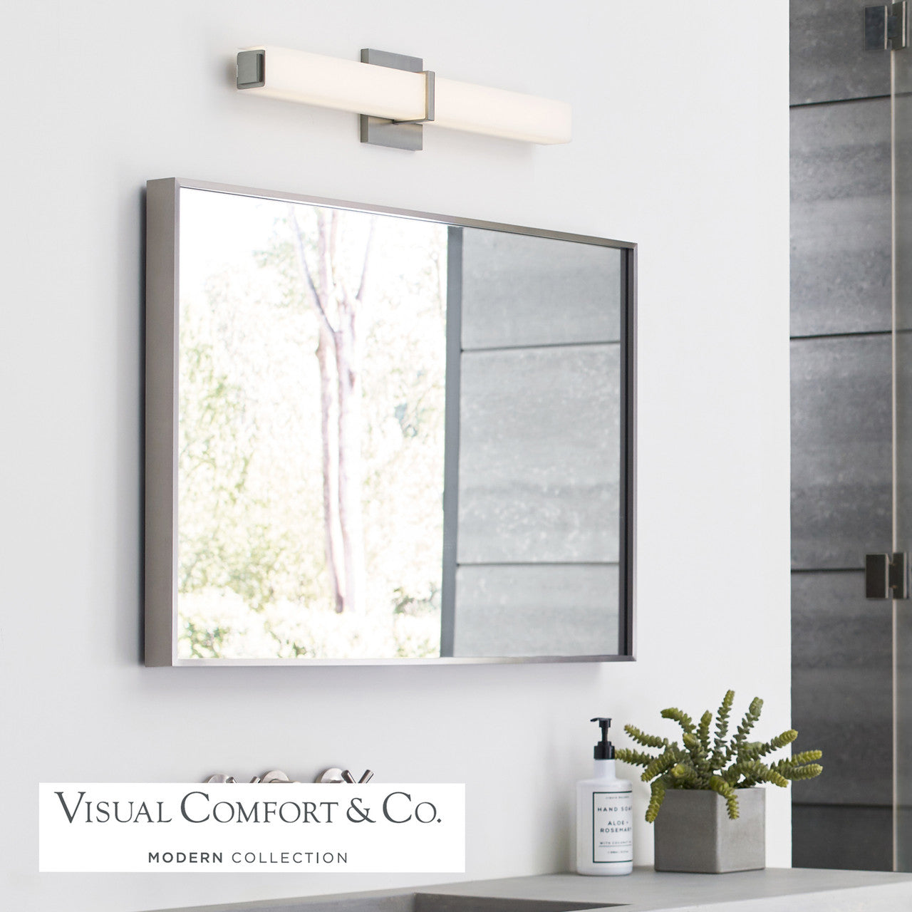 Visual Comfort Modern Milan Bath Vanity Black