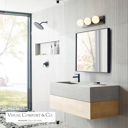 Visual Comfort Modern Orbel Bath Vanity Nickel, Polished Nickel