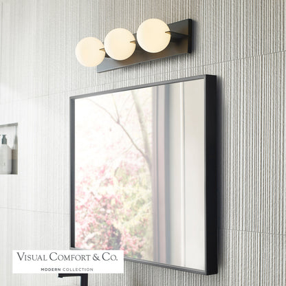 Visual Comfort Modern Orbel Bath Vanity Nickel, Polished Nickel