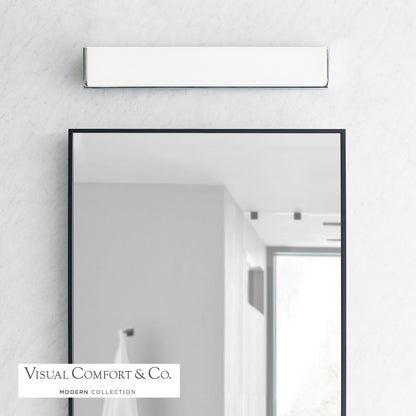 Visual Comfort Modern Sage Bath Vanity Nickel, Satin Nickel