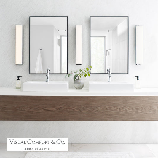 Visual Comfort Modern Sage Bath Vanity Chrome