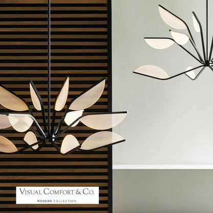 Visual Comfort Modern Belterra Chandelier Natural Brass
