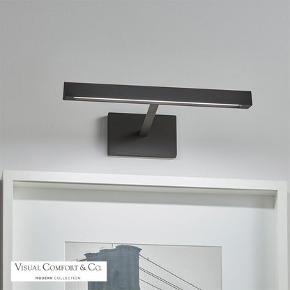 Visual Comfort Modern Dessau Picture Light Nickel, Polished Nickel