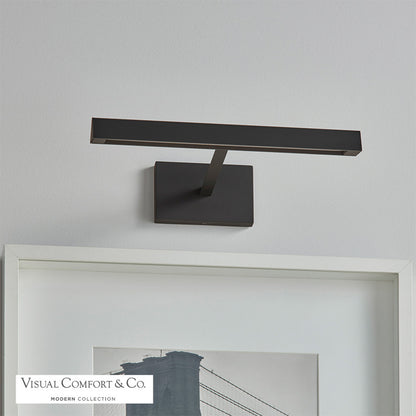 Visual Comfort Modern Dessau Picture Light Nickel, Polished Nickel