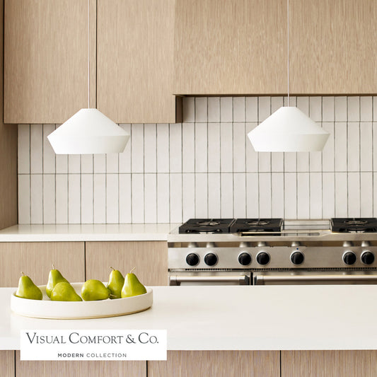 Visual Comfort Modern Brummel Pendant Nickel, Satin Nickel