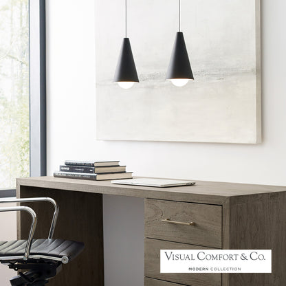 Mini Joni Pendant, 1-Light, LED, Black, 10.4"H (700FJJNIB-LED930 70PDCVA)