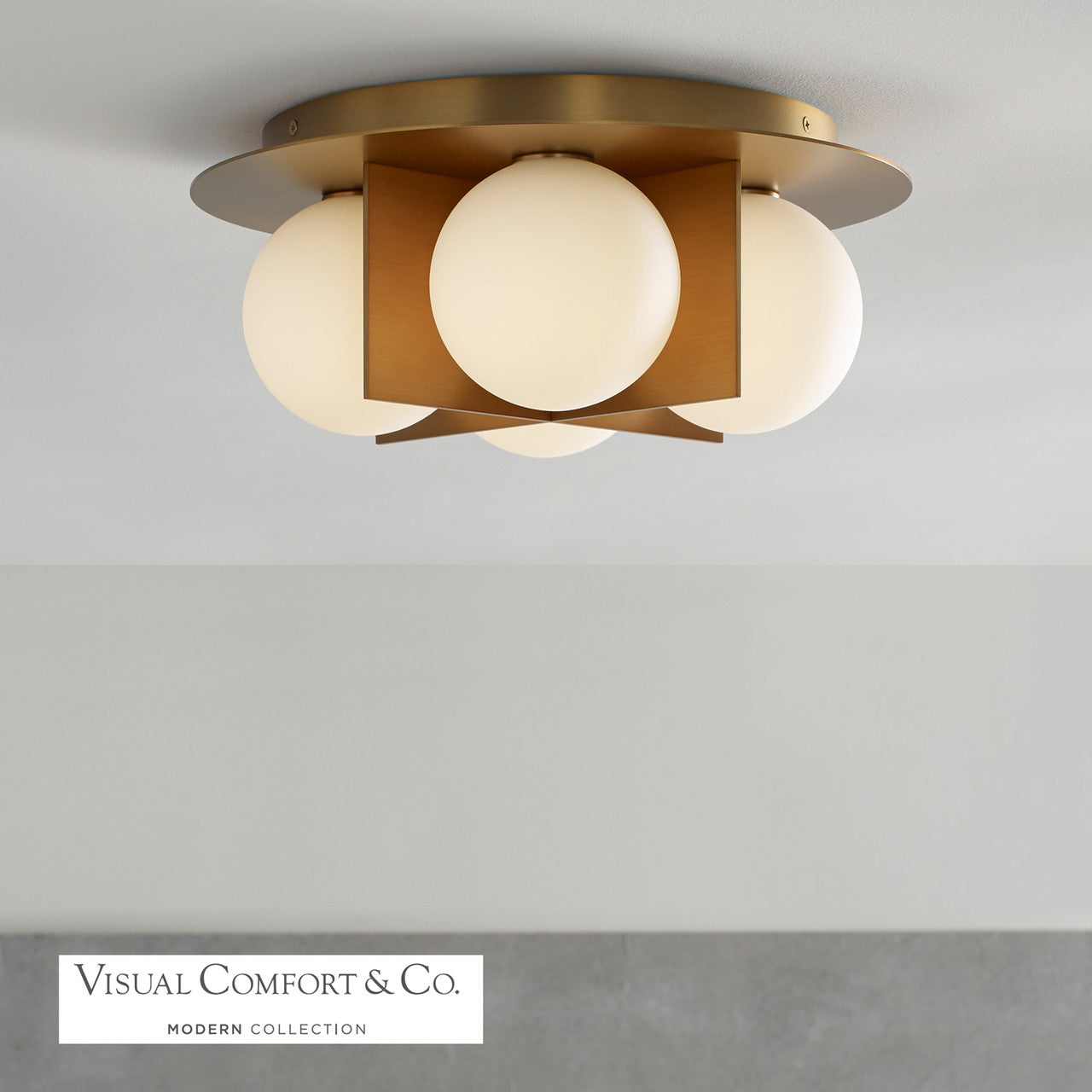 Visual Comfort Modern Orbel Flush Mount 