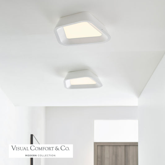 Visual Comfort Modern Rhonan Flush Mount Black