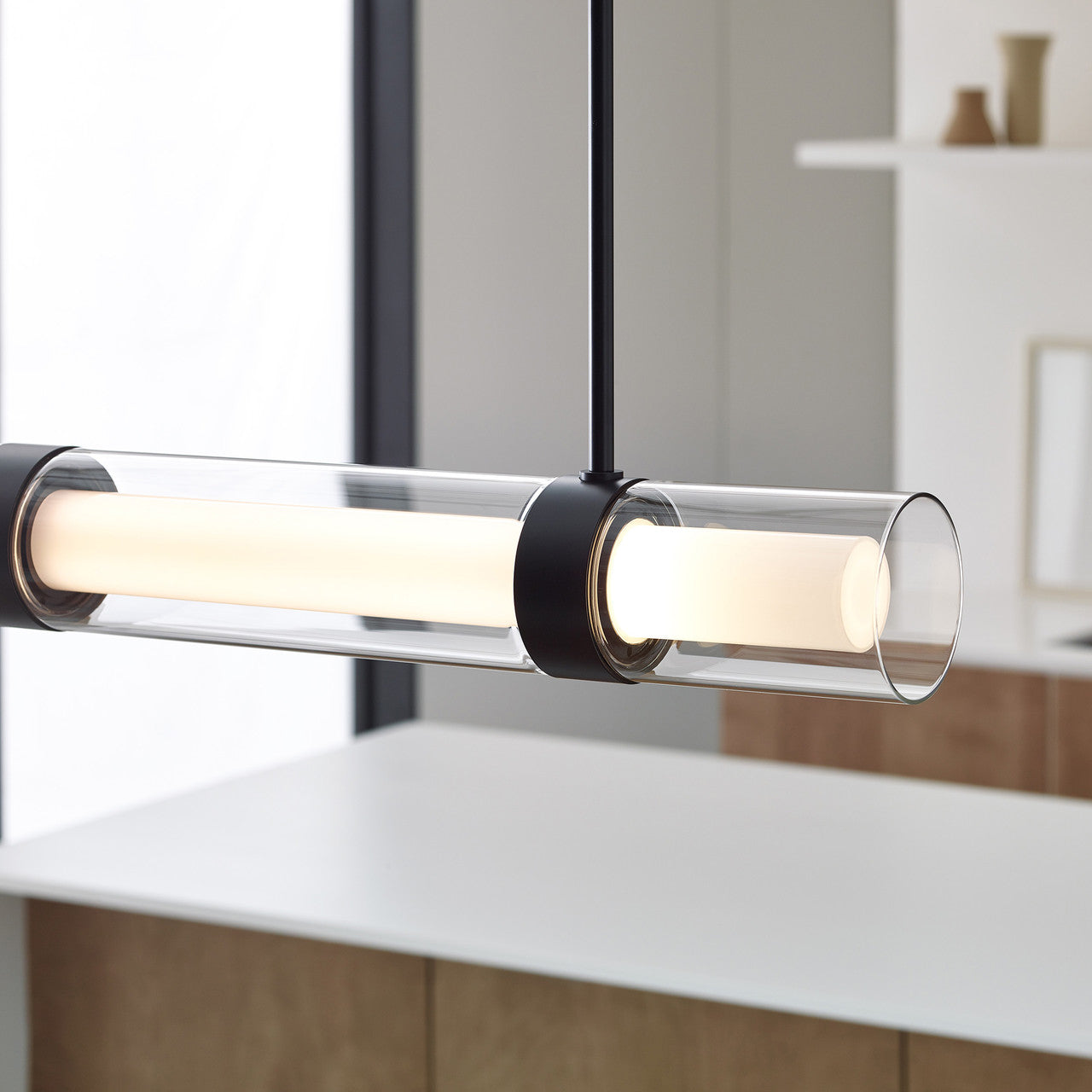 Visual Comfort Modern Wit Linear Chandelier 