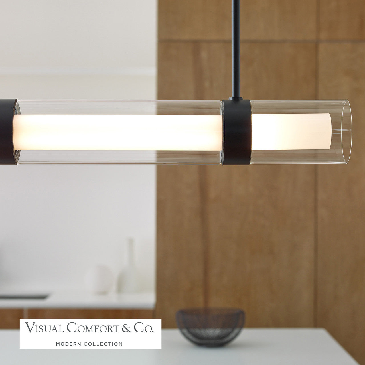 Visual Comfort Modern Wit Linear Chandelier 