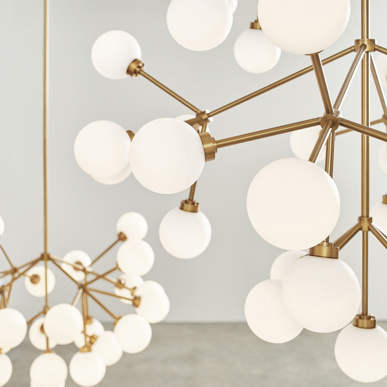 Mara Chandelier, 25-Light, 2-Tier, LED, Aged Brass, Glass, 29"W (700MRAWR-LED927 70E7EVR)