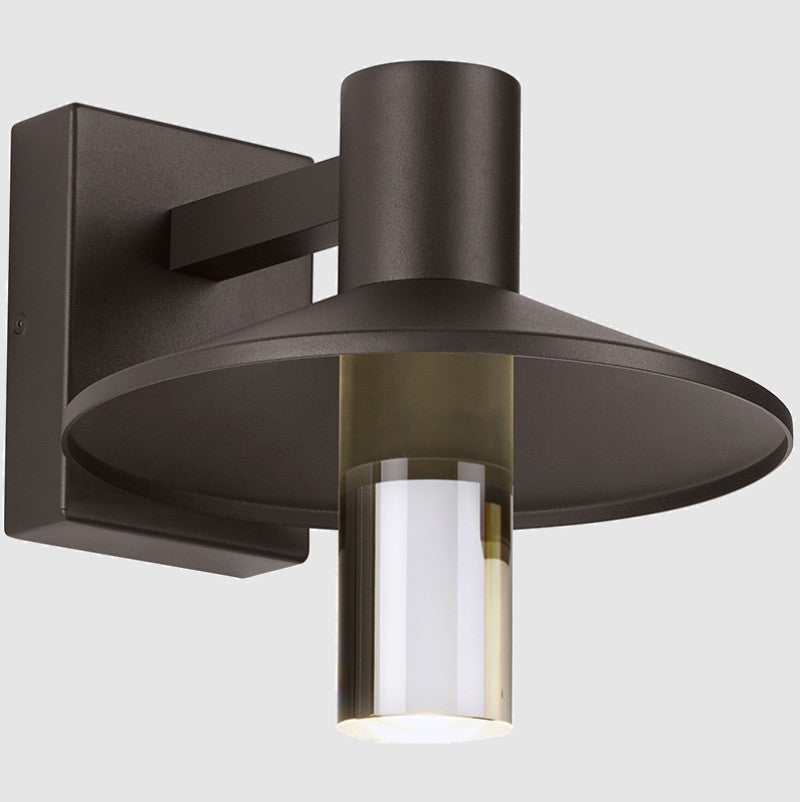 Visual Comfort Modern Ash Outdoor Wall Sconce Bronze