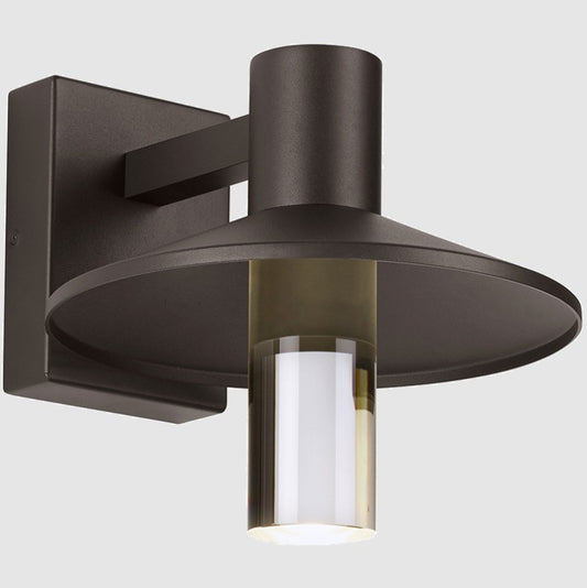 Visual Comfort Modern Ash Outdoor Wall Sconce Bronze