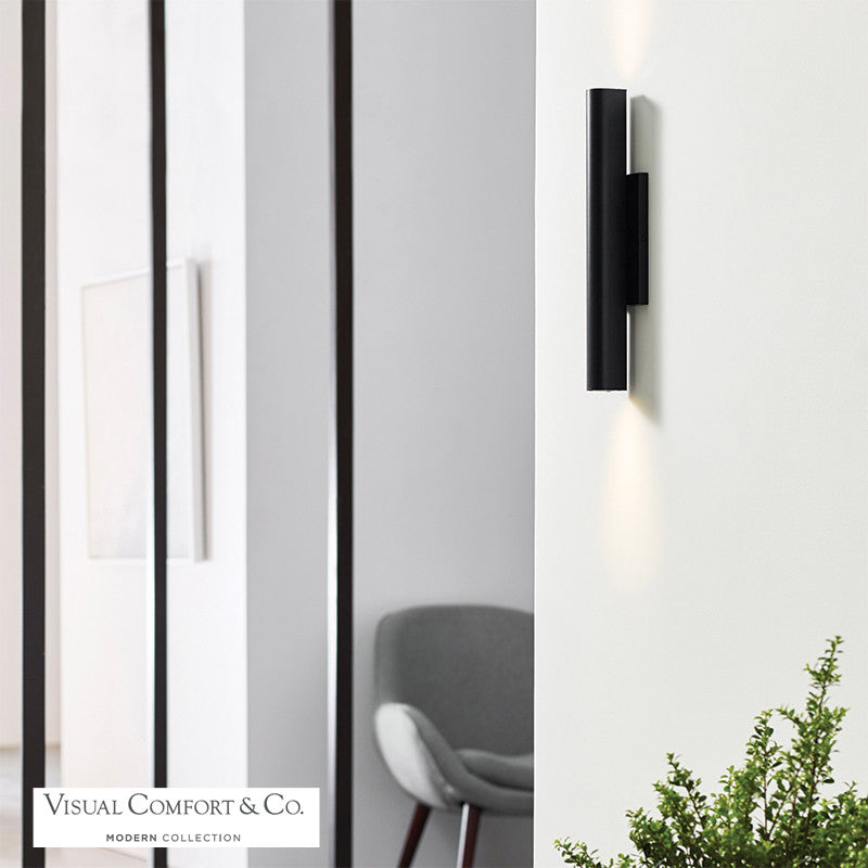 Chara Outdoor Wall Sconce, LED, Black, 17.25"H (700OWCHA93017BUDUNVS 70P9D78)
