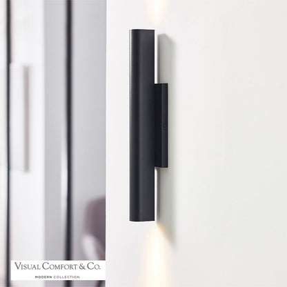 Chara Outdoor Wall Sconce, LED, Black, 17.25"H (700OWCHA93017BUDUNVS 70P9D78)