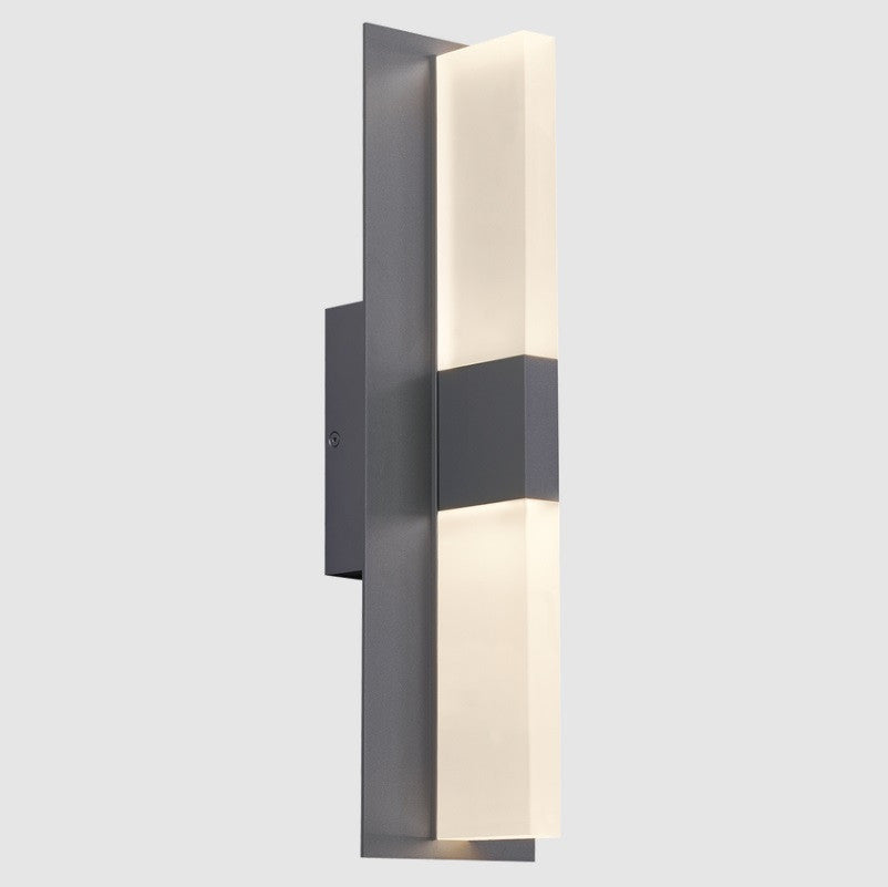 Visual Comfort Modern Lyft Outdoor Wall Sconce Black, Charcoal
