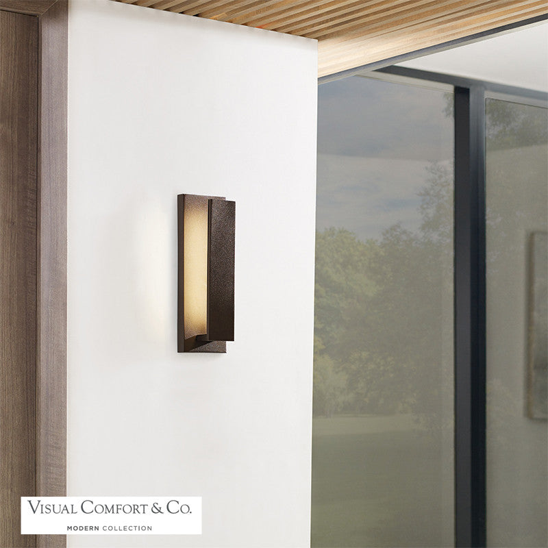 Visual Comfort Modern The Nate Outdoor Wall Sconce Black