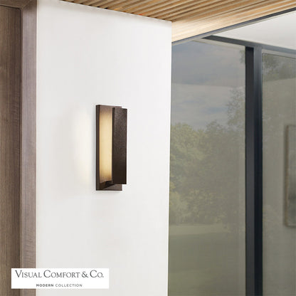 Visual Comfort Modern The Nate Outdoor Wall Sconce Black