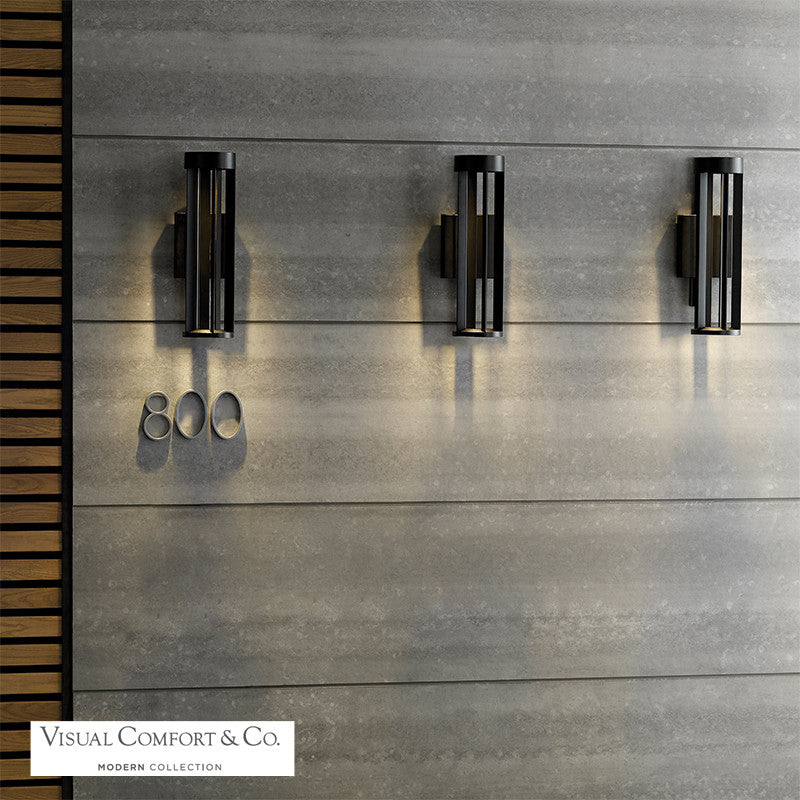 Visual Comfort Modern Turbo Outdoor Wall Sconce Bronze