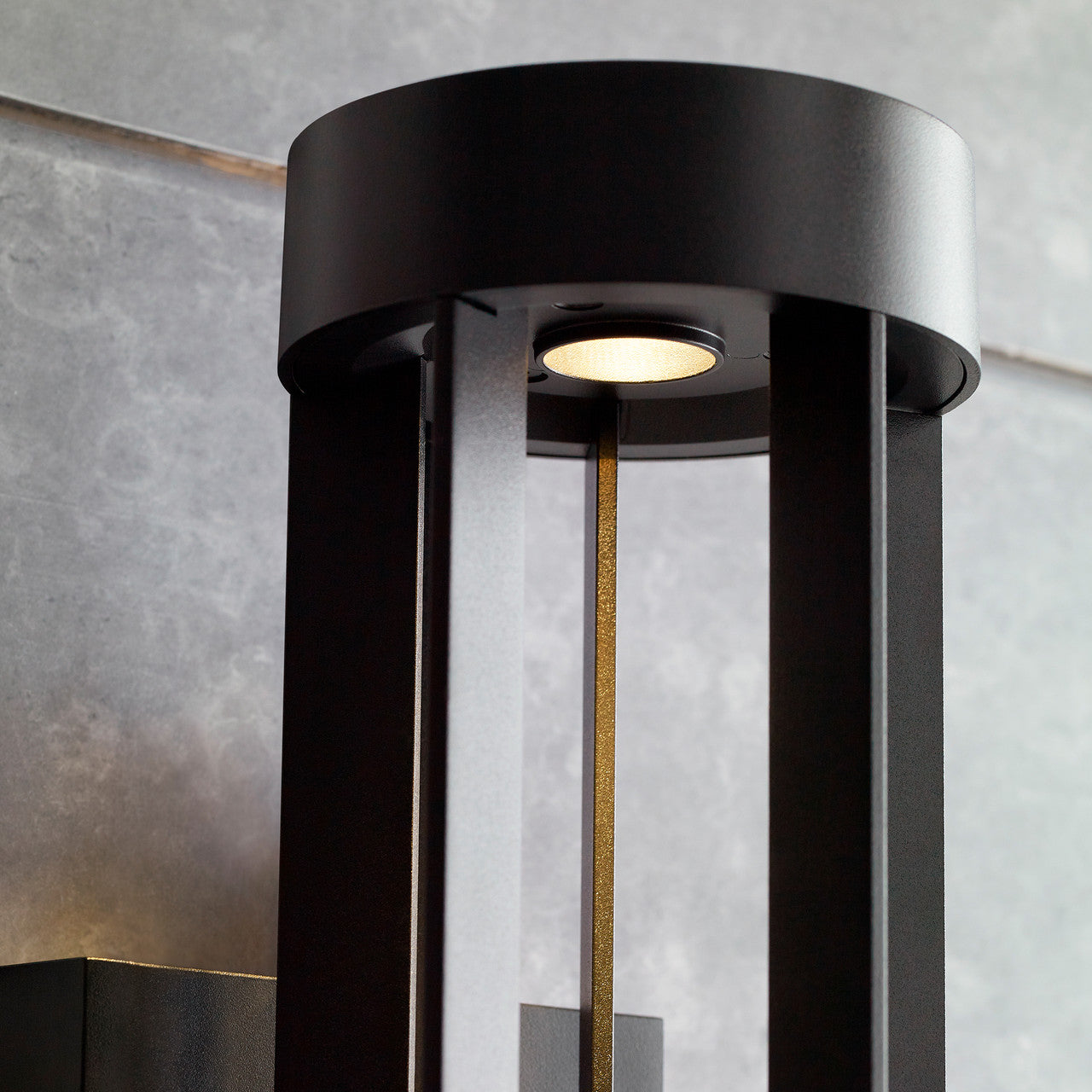 Visual Comfort Modern Turbo Outdoor Wall Sconce Black, Charcoal