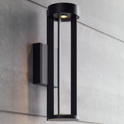 Visual Comfort Modern Turbo Outdoor Wall Sconce Bronze