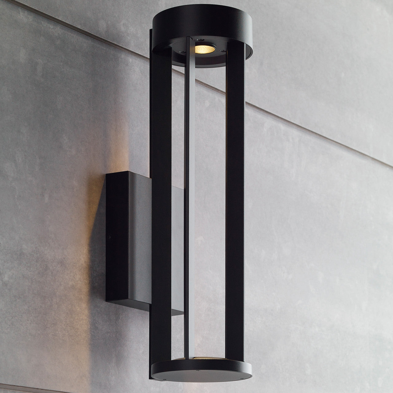 Visual Comfort Modern Turbo Outdoor Wall Sconce Black