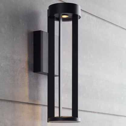 Visual Comfort Modern Turbo Outdoor Wall Sconce Bronze