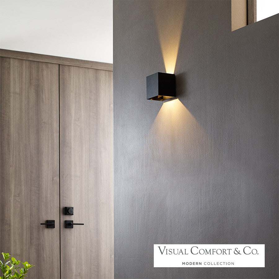 Visual Comfort Modern Vex Outdoor Wall Sconce White