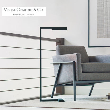 Visual Comfort Modern Dessau Floor Lamp Brass