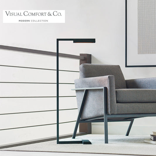 Visual Comfort Modern Dessau Floor Lamp Brass