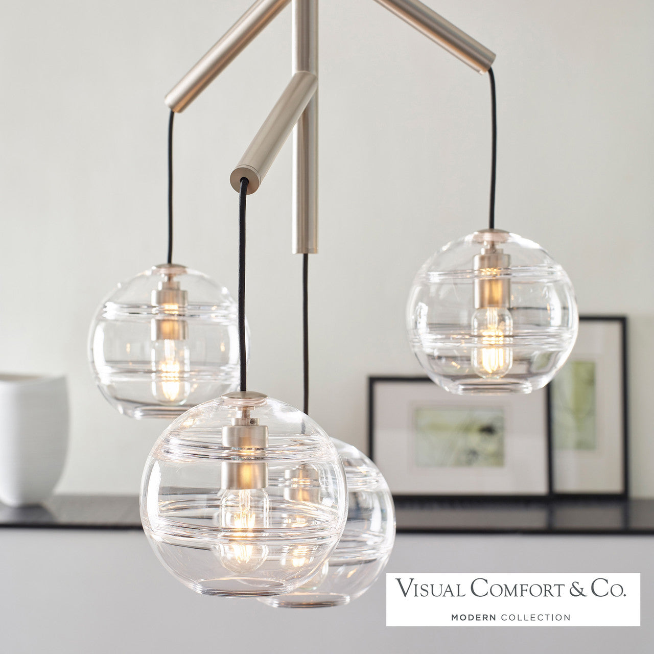 Chandeliers-Visual Comfort & Co. Modern Collection-700SDNMPR1
