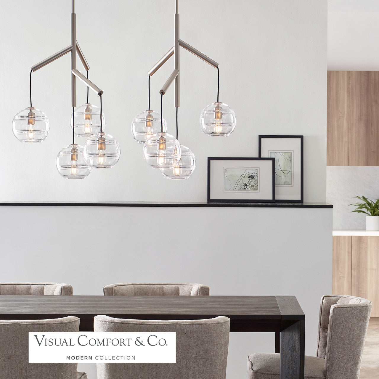 Chandeliers-Visual Comfort & Co. Modern Collection-700SDNMPR1