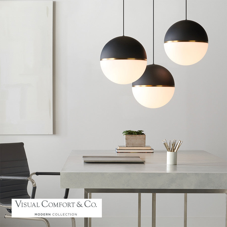 Visual Comfort Modern Akova Grande Pendant Black