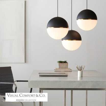 Visual Comfort Modern Akova Grande Pendant Black