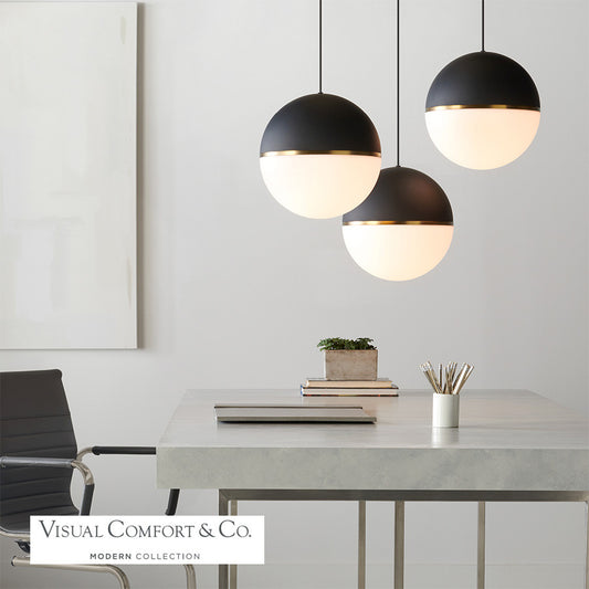 Visual Comfort Modern Akova Grande Pendant Black