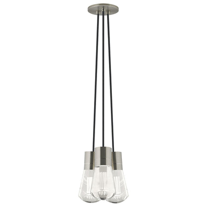Alva 3-Light Pendant - Satin Nickel