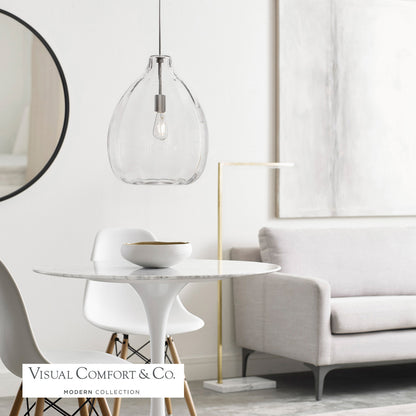 Visual Comfort Modern Harper Pendant Nickel, Satin Nickel