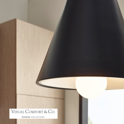 Joni Pendant, 1-Light, Matte Black, 17.25"W (700TDJNIB-LED930 70P9E4E)