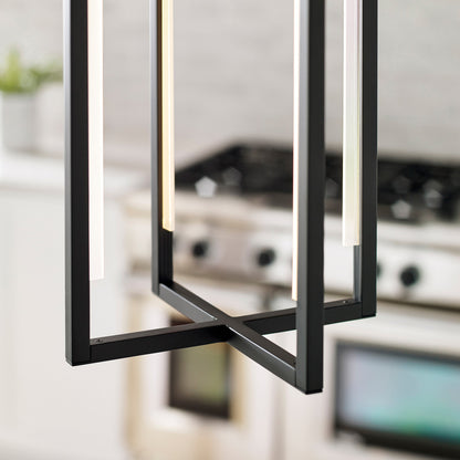 Kenway Pendant, 1-Light, LED, Black, 25"H (700TDKNW25B-LED930 70PDFRY)