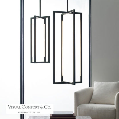 Visual Comfort Modern Kenway Pendant Natural Brass