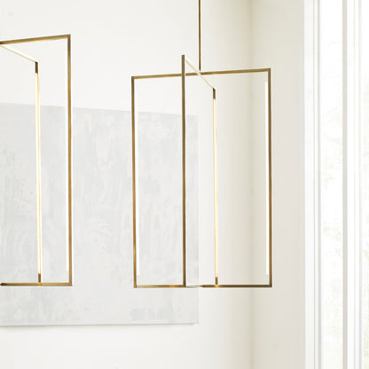 Kenway Pendant, 1-Light, LED, Brass, 42"H (700TDKNW42NB-LED930 70PDFT2)