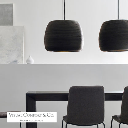 Visual Comfort Modern Karam Pendant Black