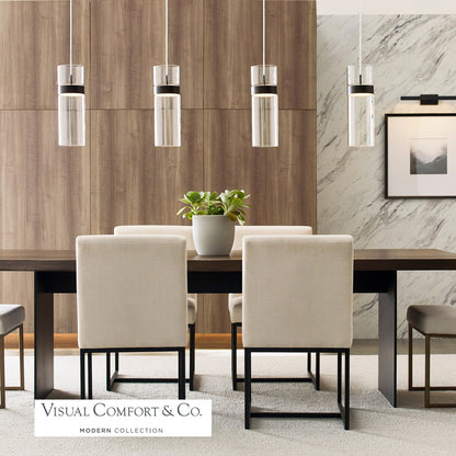 Visual Comfort Modern Manette Pendant Natural Brass