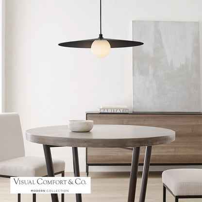 Visual Comfort Modern Pirlo Pendant Brass, Aged Brass