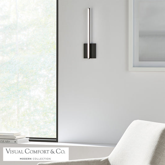 Visual Comfort Modern Kenway Outdoor Wall Sconce Chrome