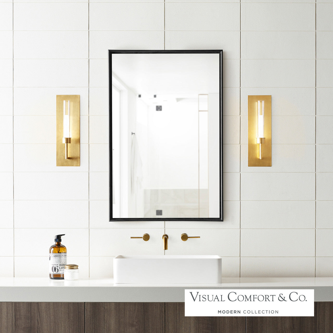 Visual Comfort Modern Linger Wall Sconce Nightshade Black