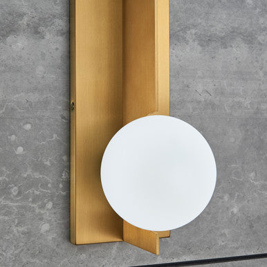 Visual Comfort Modern Orbel Wall Sconce Brass, Aged Brass