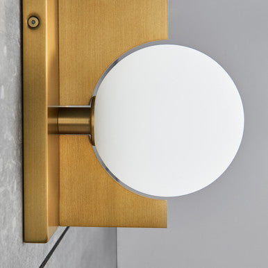 Visual Comfort Modern Orbel Wall Sconce Natural Brass
